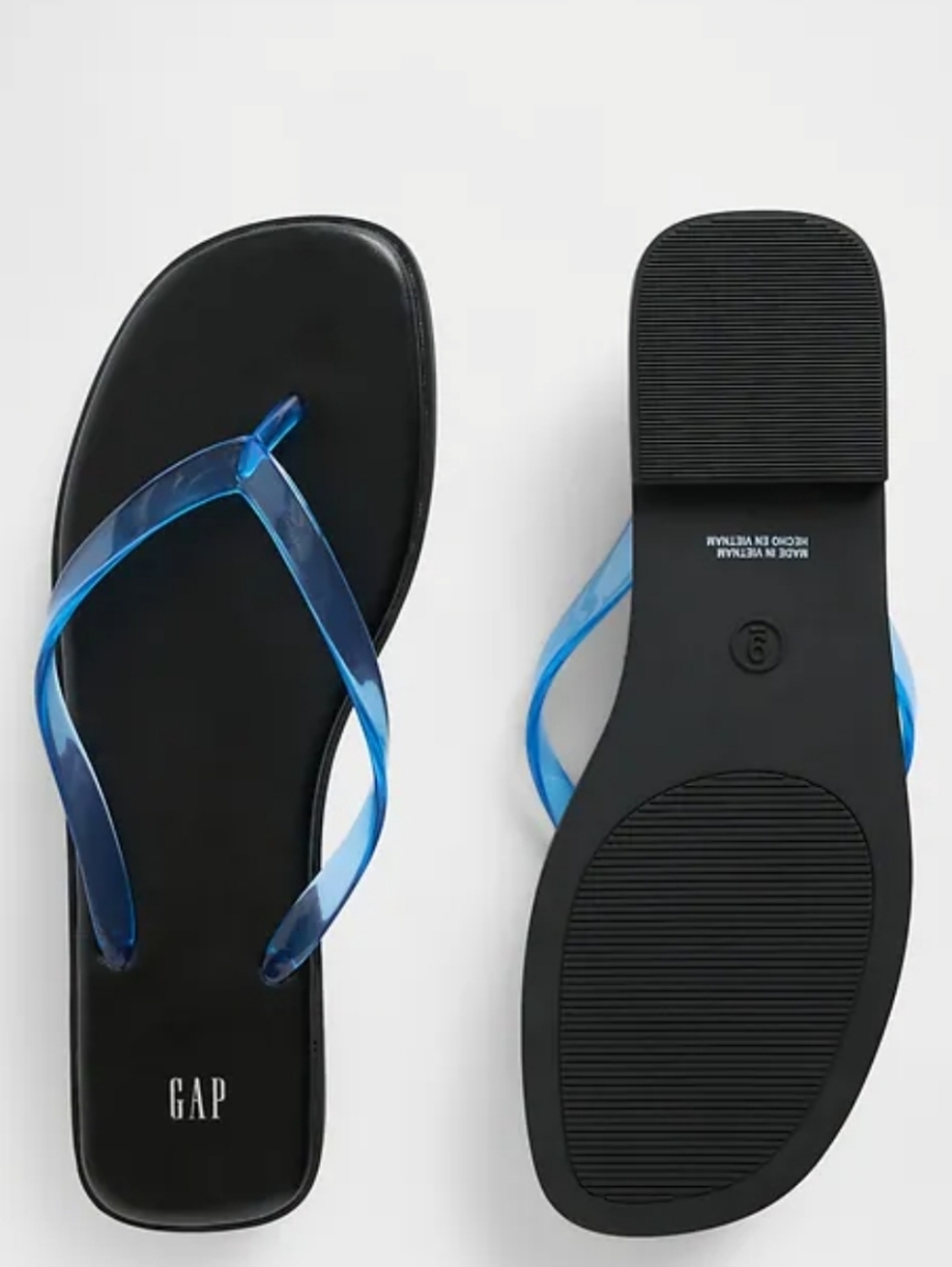 New Gap Jelly Beach Ball Blue Flip Flop Sandals Size 10 NWT